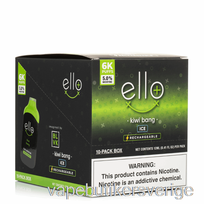 Vape Sverige [10-pack] Blvk Ello Plus 6000 Engångs